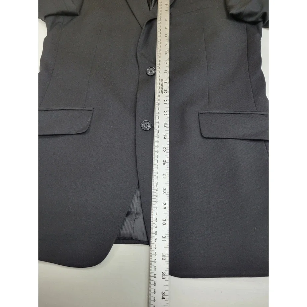 Madison Men's Black 2 Button Sport Coat Blazer Jacket Size 40R Classic Fit
